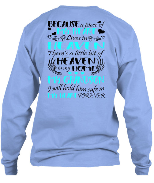 Heaven In My Home My Grandson T Shirt, I Love Grandson T Shirt