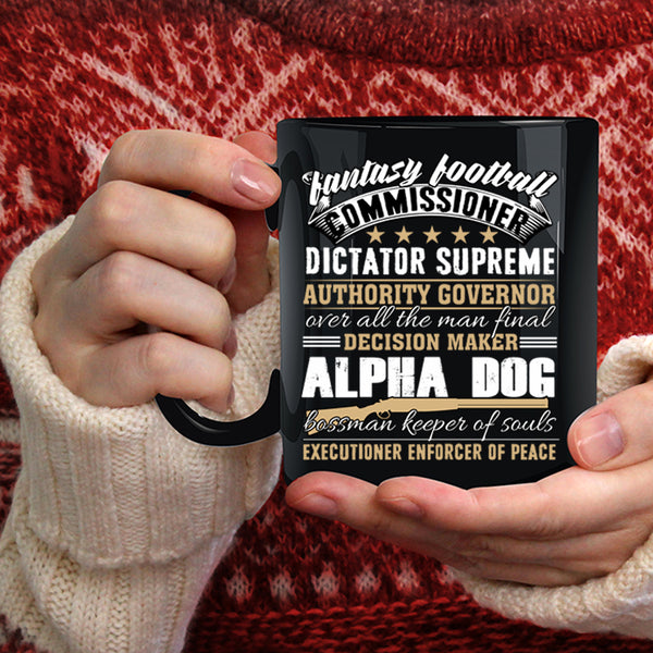 Fantasy Football Commissioner Coffee Mug, Gift For Dad Coffee Cup