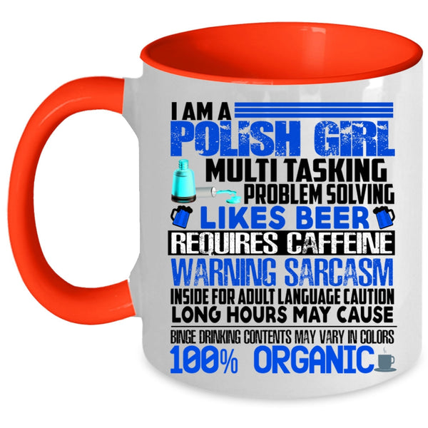 Cute Gift For Polish Girl Coffee Mug, I Am A Polish Girl Accent Mug