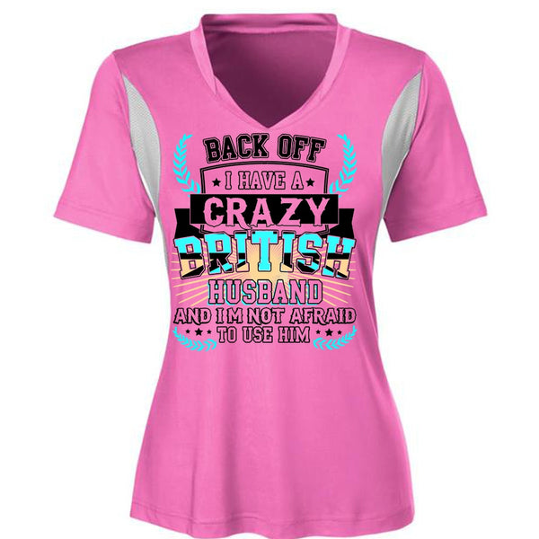 I Have A Crazy British Husband T Shirt, I Love Husband T Shirt, Awesome T-Shirts