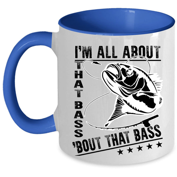 Funny Gift For Dad Coffee Mug, Awesome Fishing Accent Mug