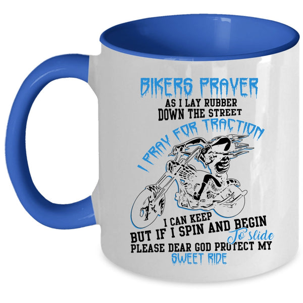 Awesome Gift For Bikers Coffee Mug, Bikers Prayer Accent Mug