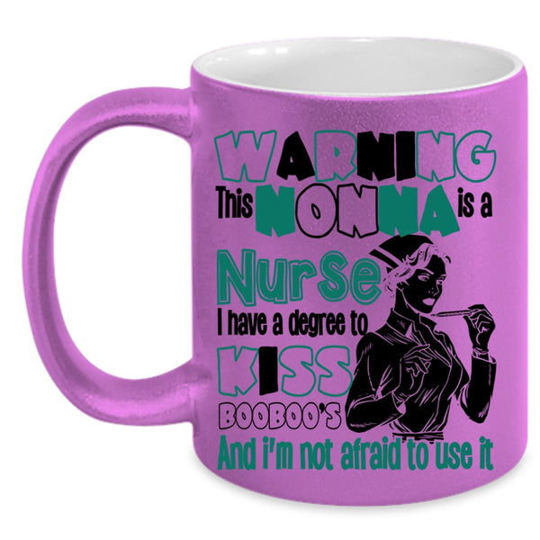 Cute Nurses Coffee Mug, This Nonna Is A Burse Accent Mug