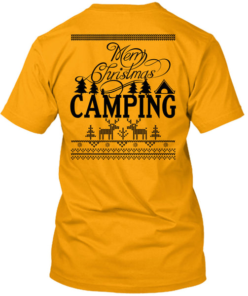 Merry Christmas Camping T Shirt, I Love Camping T Shirt