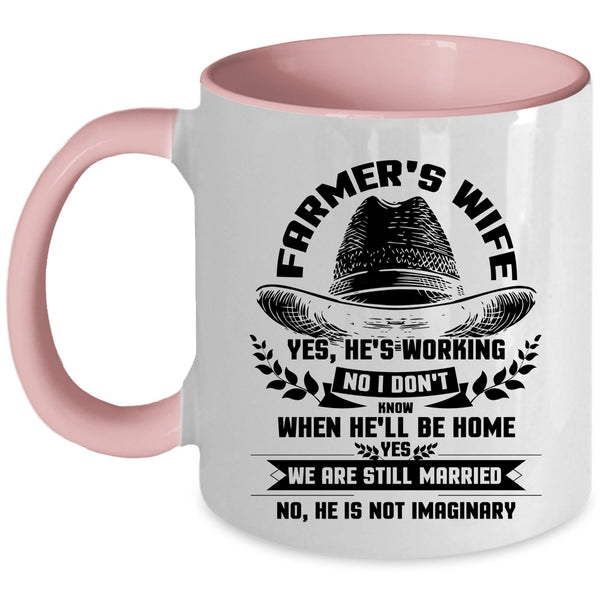 Beautiful Farmer's Wife Coffee Mug, Farmer's Wife Accent Mug