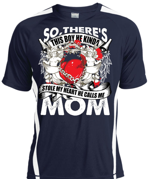 He Calls Me Mom T Shirt, Stole My Heart T Shirt, Cool Shirt