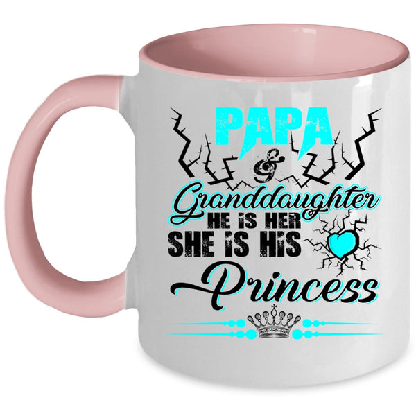 Cool Papa Coffee Mug, Papa And Granddaughter Accent Mug