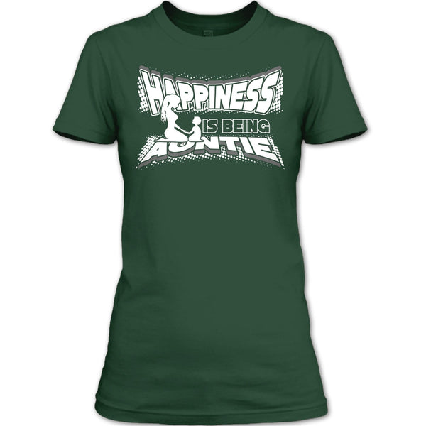Happiness Is Being Autie T Shirt, Coolest Auntie T Shirt
