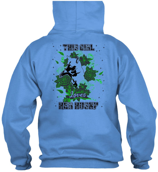 This Girl Loves Her Husky T Shirt, I Love Husky T Shirt