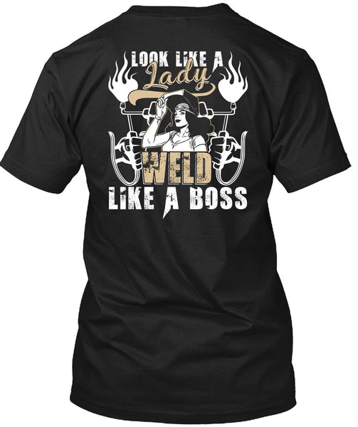 A black t-shirt with the shopify logo