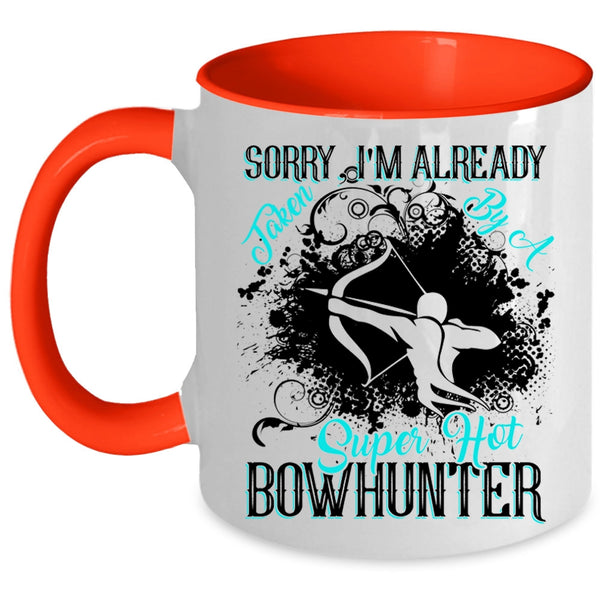 Marry Coffee Mug, I'm Already Taken By A Hot Bowhunter Accent Mug