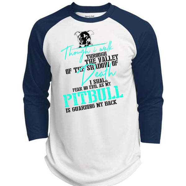 My Pit Bull Is Guarding My Back T Shirt, I Love Dog T Shirt, Awesome T-Shirts  (Polyester Game Baseball Jersey)