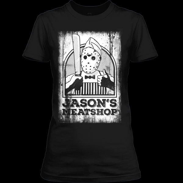 A black t-shirt with the shopify logo