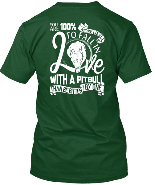 Fall In Love With A Pit Bull T Shirt, My Pets T Shirt