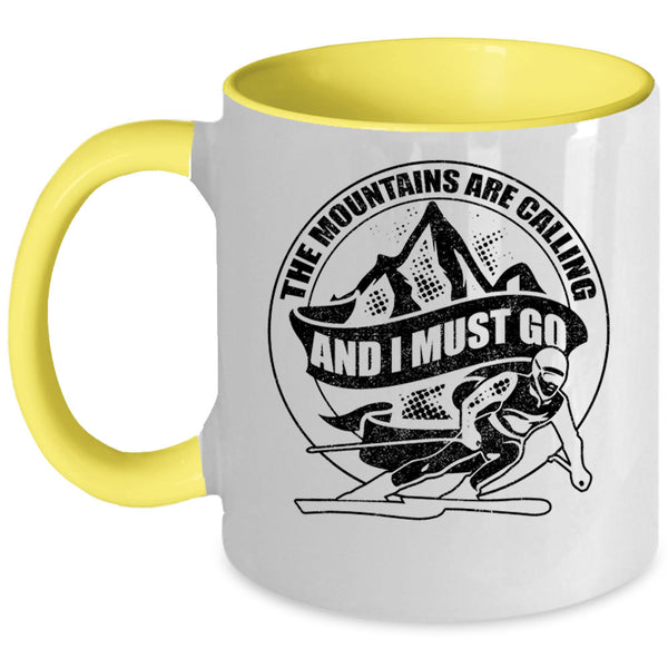 I Must Go Coffee Mug, The Mountains Are Calling Accent Mug