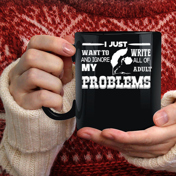I Just Want To Write Coffee Mug, I Love Being A Writer Coffee Cup