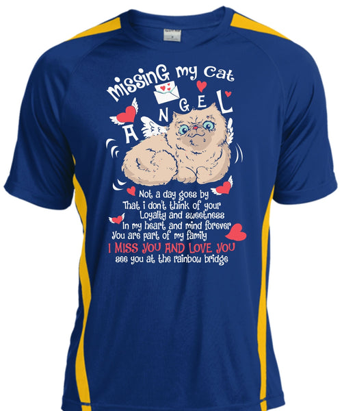 Missing My Cat Angel T Shirt, I Miss You And Love You T Shirt, Cool Shirt
