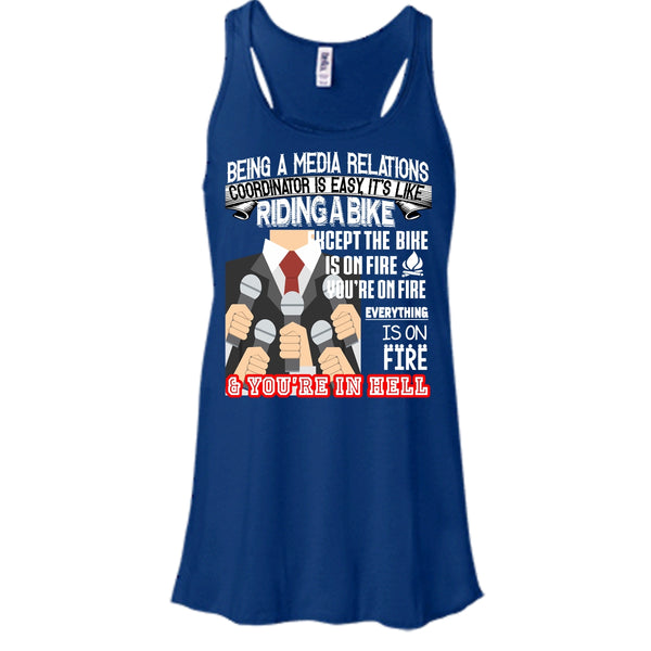 Being A Media Relations T Shirt, It’s Like Riding A Bike T Shirt, Cool T Shirt