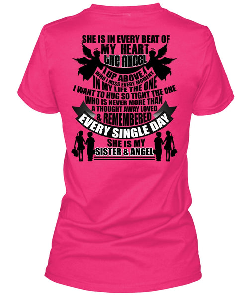 She Is My Sister And Angel T Shirt, I Love Sister T Shirt