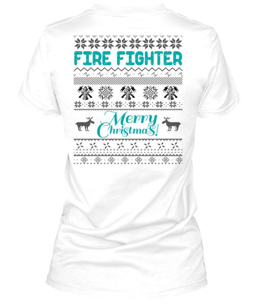 Firefighter Merry Christmas T Shirt, I Love Firefighter T Shirt