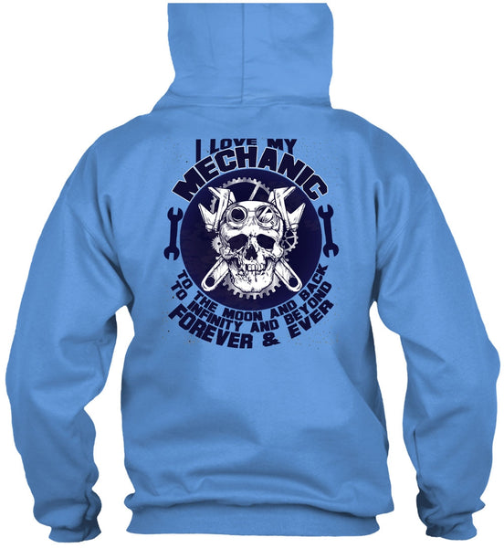 I Love My Mechanic T Shirt, Moon And Back T Shirt