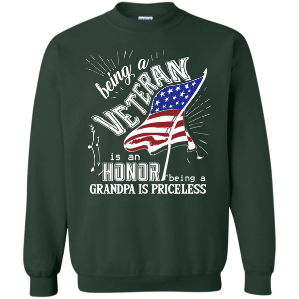 Being A Grandpa Is Princess T Shirt, Coolest Veteran Grandpa Sweatshirt