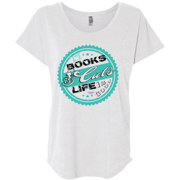 Book Cats Life Is Good T Shirt, I Love Cats T Shirt, Loving T Shirt