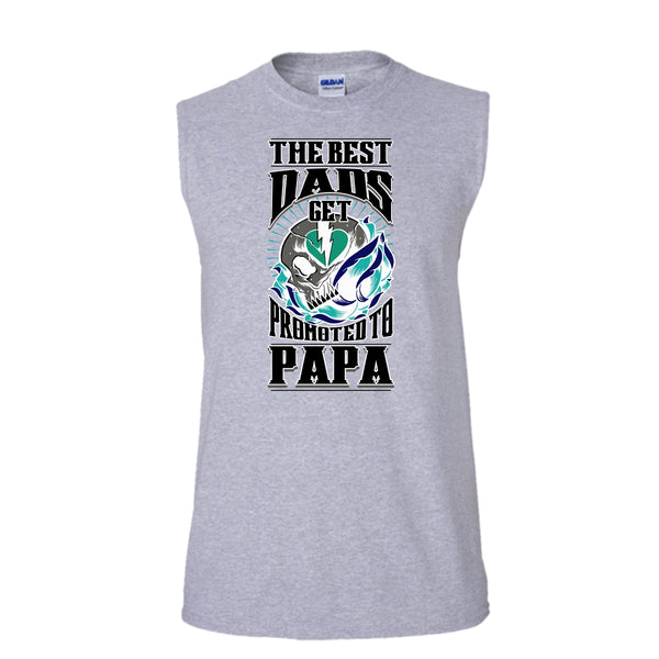 The Best Dad T Shirt, Coolest Papa Ever T Shirt, Awesome t-shirts (Men's Cotton Sleeveless)