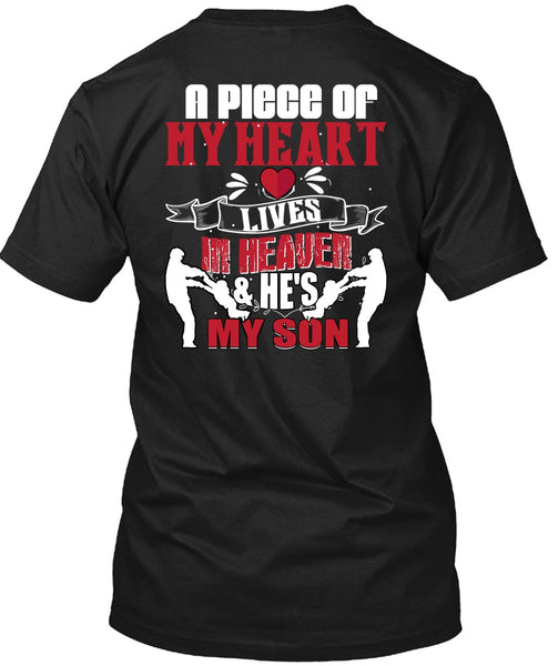 A black t-shirt with the shopify logo