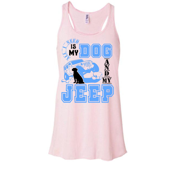 All I Need Is My Dog T Shirt, I Love My Jeep And Dog T Shirt, Awesome t-shirts