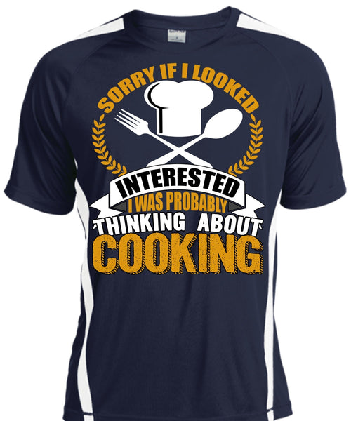 Thinking About Cooking T Shirt, Being A Chef T Shirt, Cool Shirt