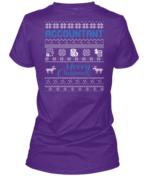 Accountant Merry Christmas T Shirt, Being An Accountant T Shirt