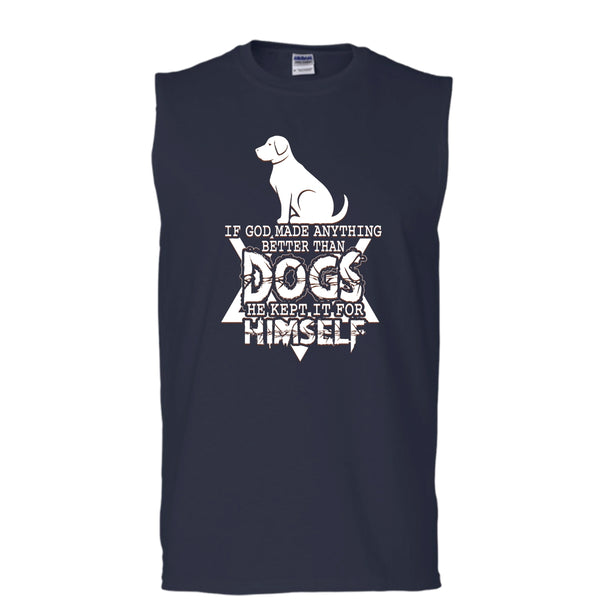 Better Than Dog T Shirt, Coolest Dog Tank Top (Men's Cotton Sleeveless)