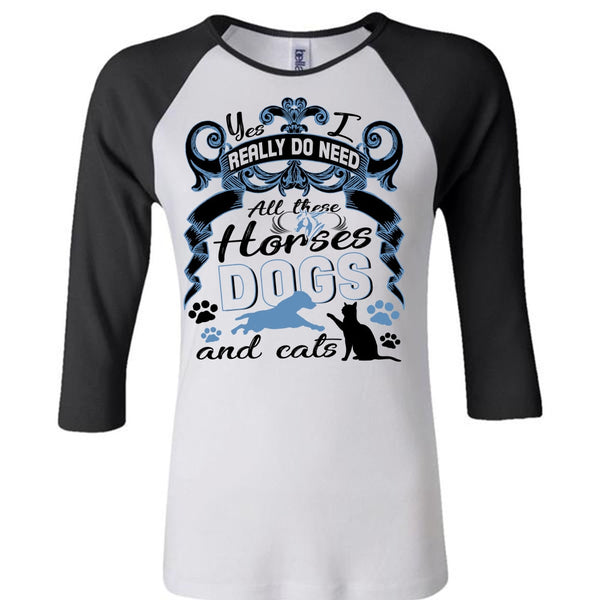 All These Horses Dogs And Cats T Shirt, I Love Equestrian T Shirt, Awesome T-Shirts