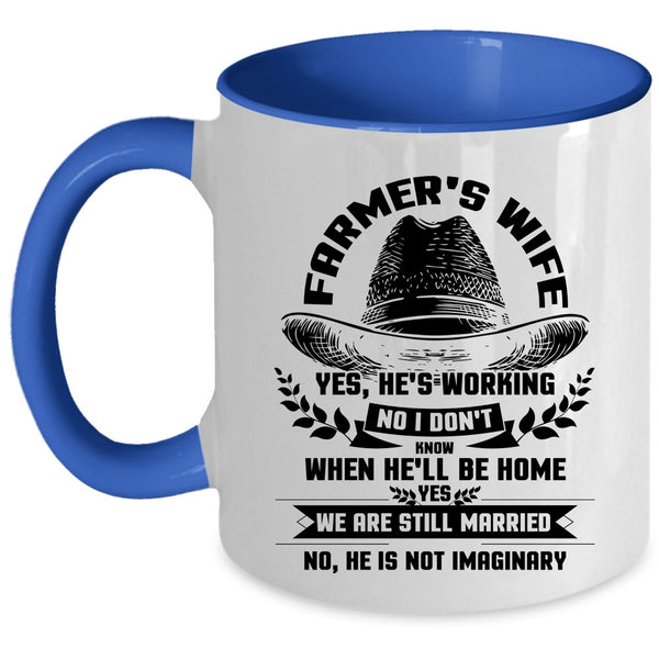 Beautiful Farmer's Wife Coffee Mug, Farmer's Wife Accent Mug