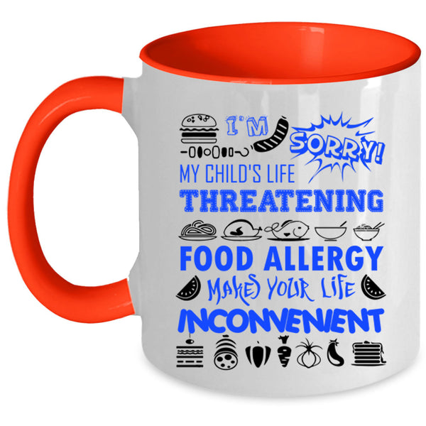 Food Allergy Coffee Mug, I'm My Child's Life Threatening Accent Mug