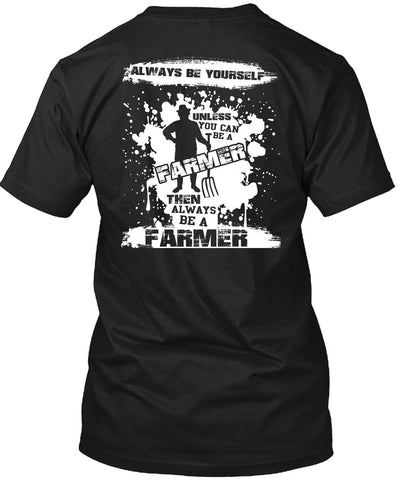 A black t-shirt with the shopify logo