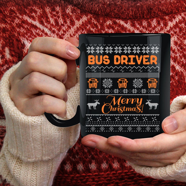 Bus Driver Coffee Mug, Merry Christmas Coffee Cup