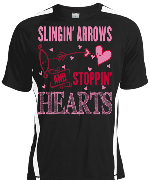 A black t-shirt with the shopify logo