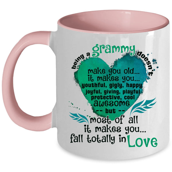 makes You Fall In Love Coffee Mug, Being A Grammy Accent Mug