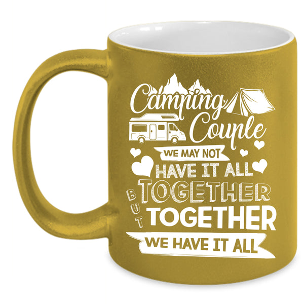 Camping Couple Coffee Mug, Cute Gift For Couple Coffee Cup