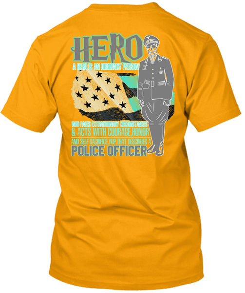 Police Officer T Shirt, I Love Police T Shirt