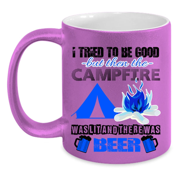 There Was Beer Coffee Mug, Campfire Was Lit Accent Mug
