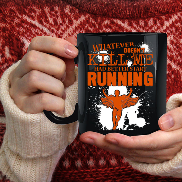 Running Coffee Mug, Cool Gift For Runner Coffee Cup