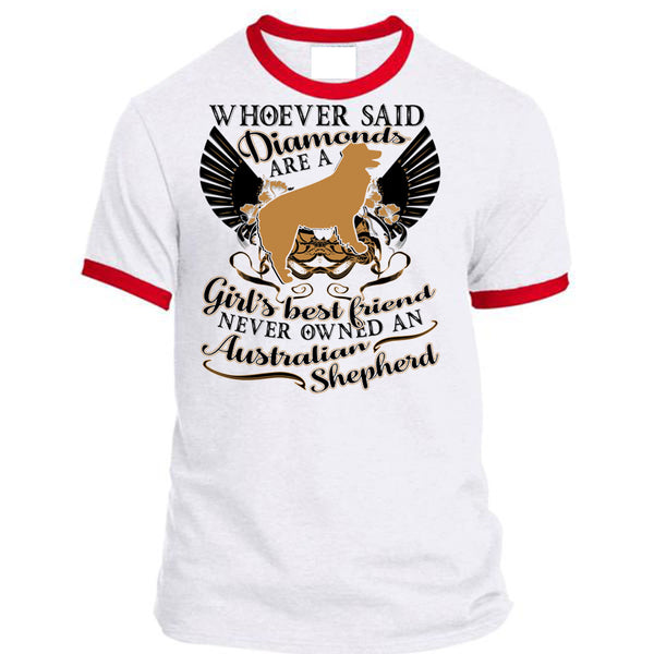 Diamonds Are A Girl's Best Friend T Shirt, I Love My Dog T Shirt, Awesome T-Shirts