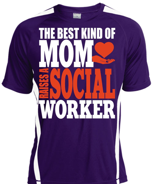 The Best Kind Of Mom T Shirt, Raises A Social Worker T Shirt, Cool Shirt