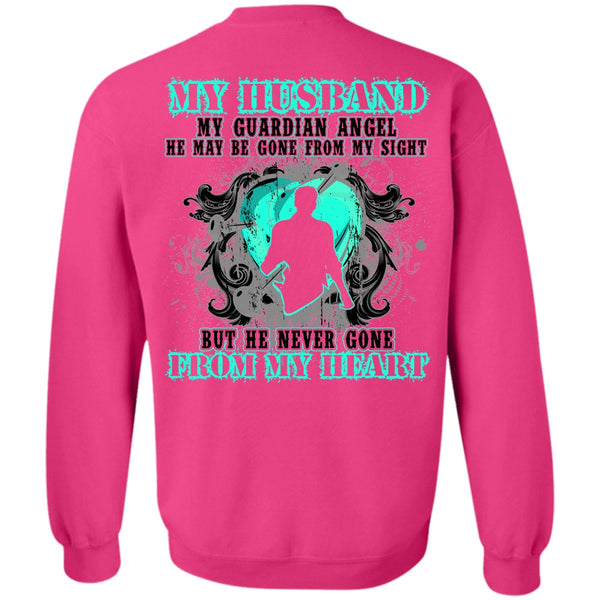 I Love Husband T Shirt, My Husband My Guardian Angel Sweatshirt