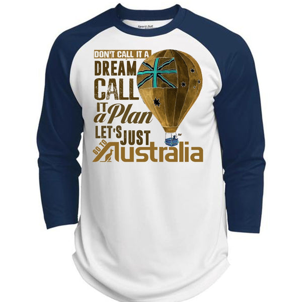 Let's Just Go To Australia T Shirt, I Love Australia T Shirt, Awesome T-Shirts  (Polyester Game Baseball Jersey)