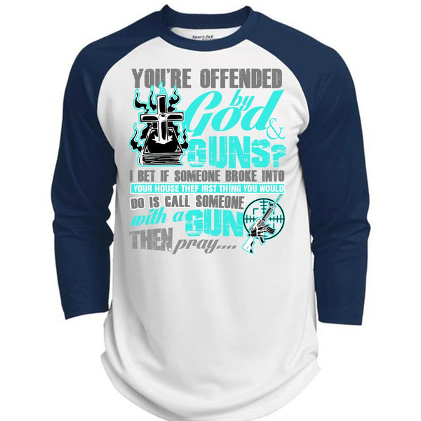 God And Guns T Shirt, I Love Gun T Shirt, Awesome T-Shirts  (Polyester Game Baseball Jersey)