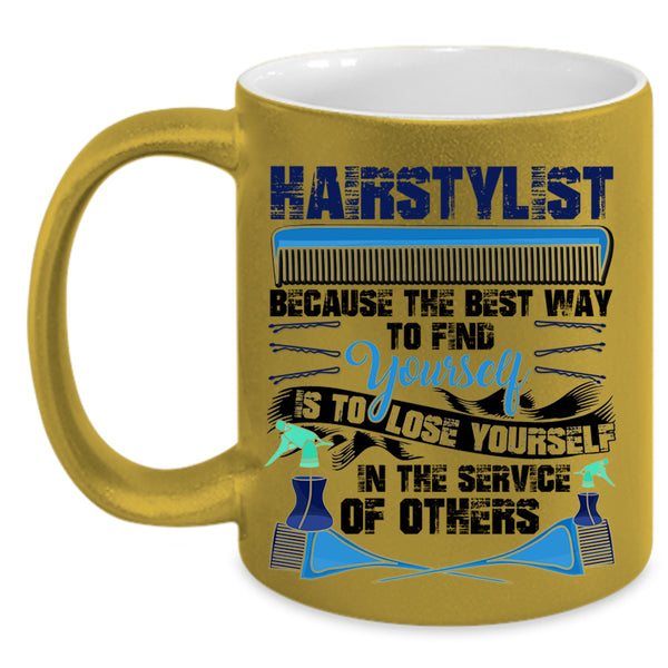 Cute Hairstylist Coffee Mug, Hairstylist Accent Mug